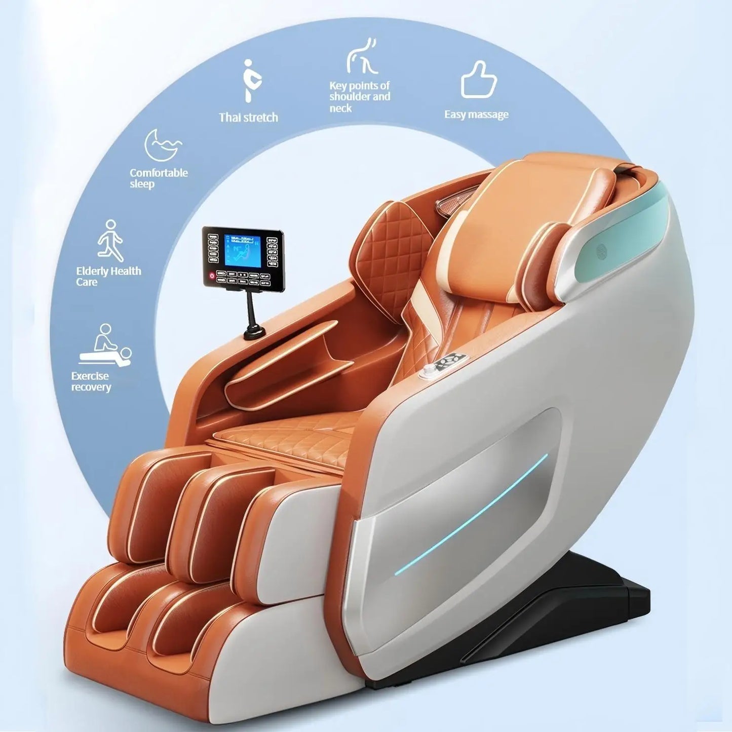 3-year warranty Massage Chair Full Body 4d Zero Gravity Dual-core 4D SL-Track Stretching Bluetooth Music and Voice Control