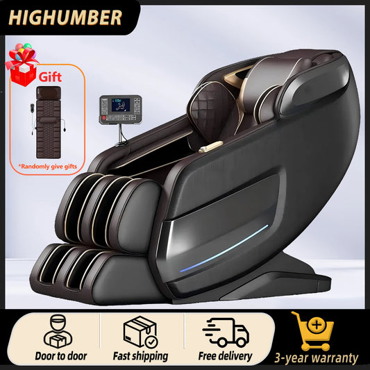 3-year warranty Massage Chair Full Body 4d Zero Gravity  Dual-core 4D SL-Track Stretching Bluetooth Music and Voice Control