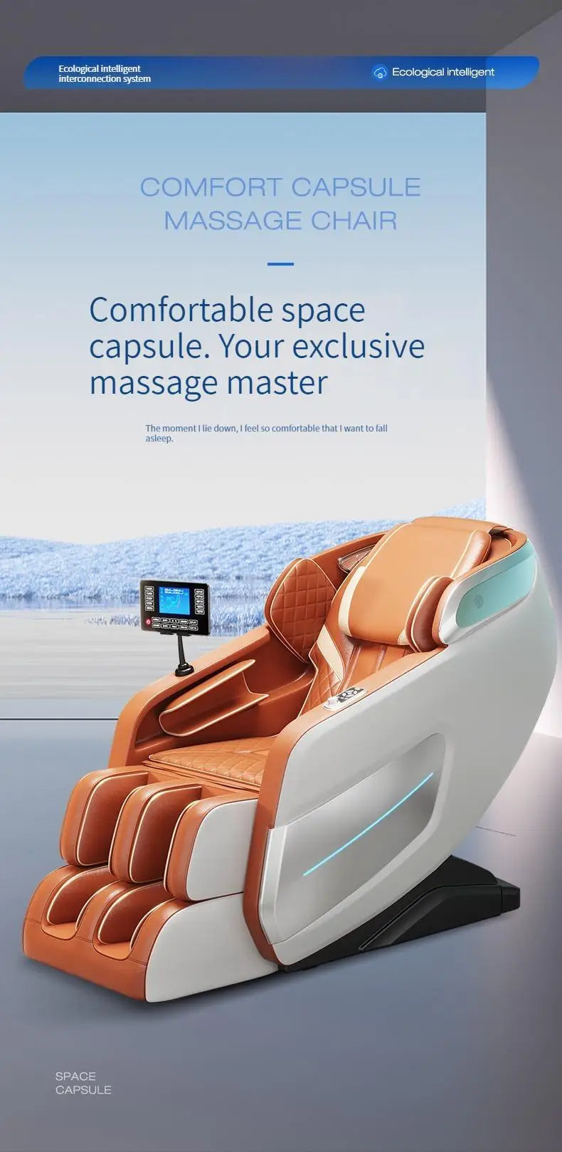 3-year warranty Massage Chair Full Body 4d Zero Gravity  Dual-core 4D SL-Track Stretching Bluetooth Music and Voice Control